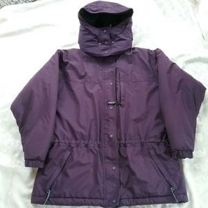 Patagonia Plum & Sage/Teal Hooded Winter Jacket M
